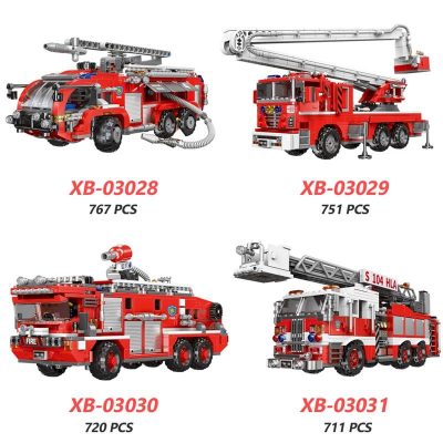 XINGBAO 03028; 03029; 03030; 03031 Series 4 Styles Fire Engine 