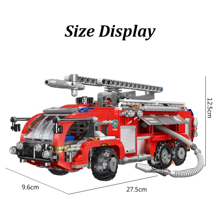 XINGBAO 03028; 03029; 03030; 03031 Series 4 Styles Fire Engine Building  Blocks - XINGBAO Store