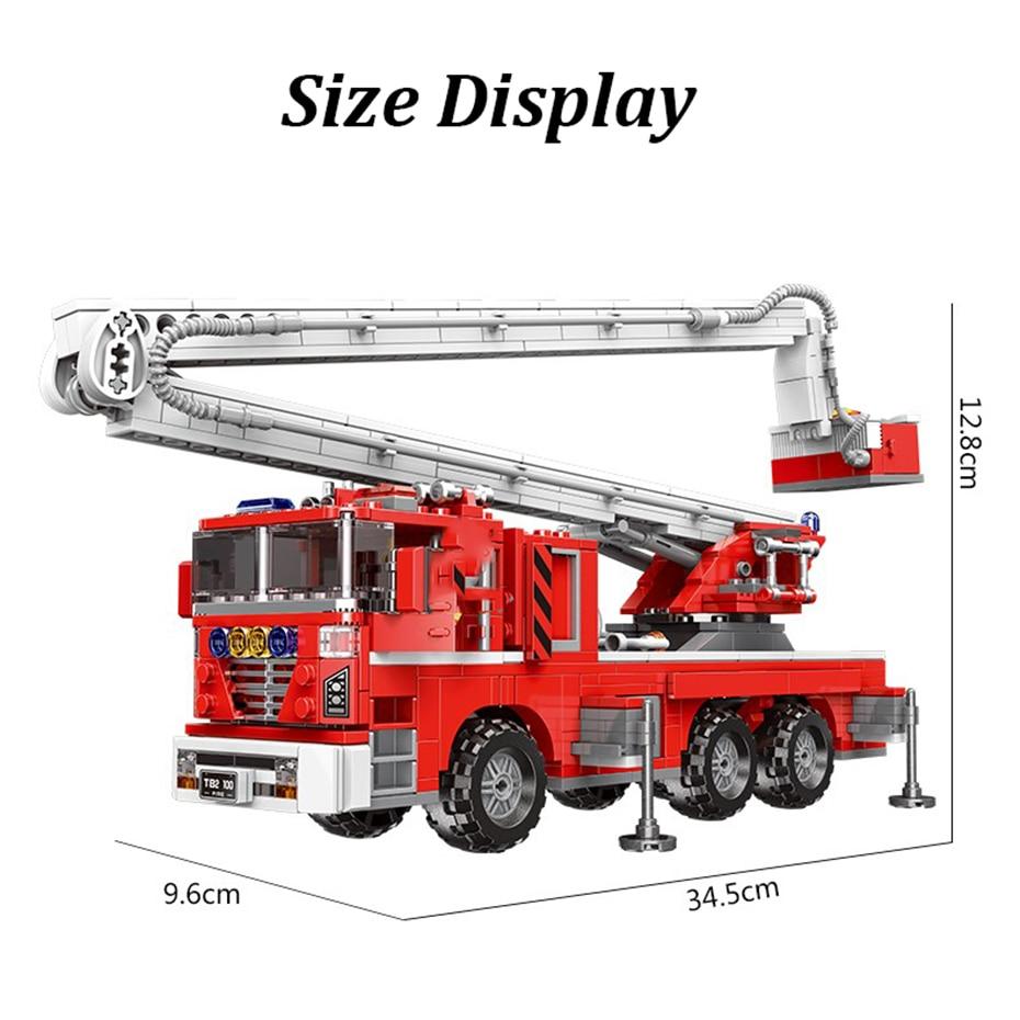 XINGBAO 03028; 03029; 03030; 03031 Series 4 Styles Fire Engine Building  Blocks - XINGBAO Store