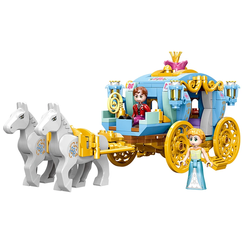 kf H58135cd575d24f70956920e08c727d7d8 Xingbao 12020 Cinderella s Carriage Model 349pcs for Girls Playing Princess with City Girls Series Figures - XINGBAO Blocks