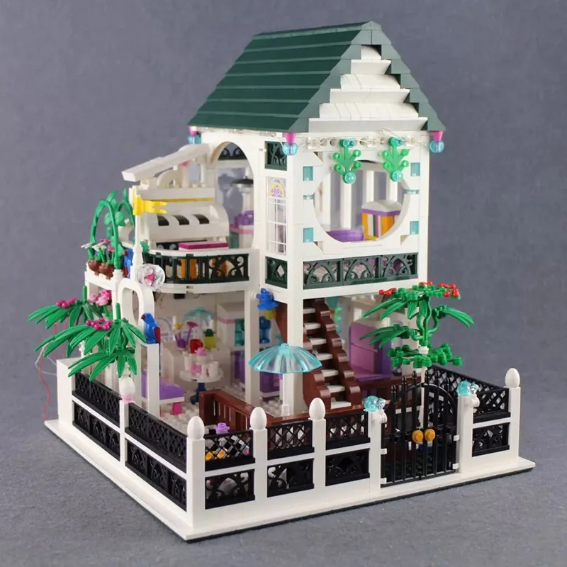 kf S44ab17a3288f4e2c8f171594e54a51f51 XINGBAO 01202 Romantic Heart House Model Modular Street View Series DIY Toys Building Blocks GIRL GIFT - XINGBAO Blocks